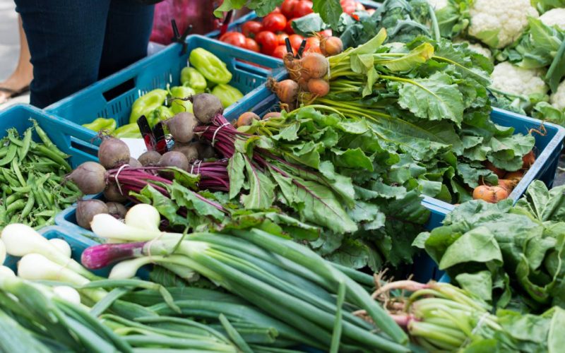 Mix of vegetables at farmers market